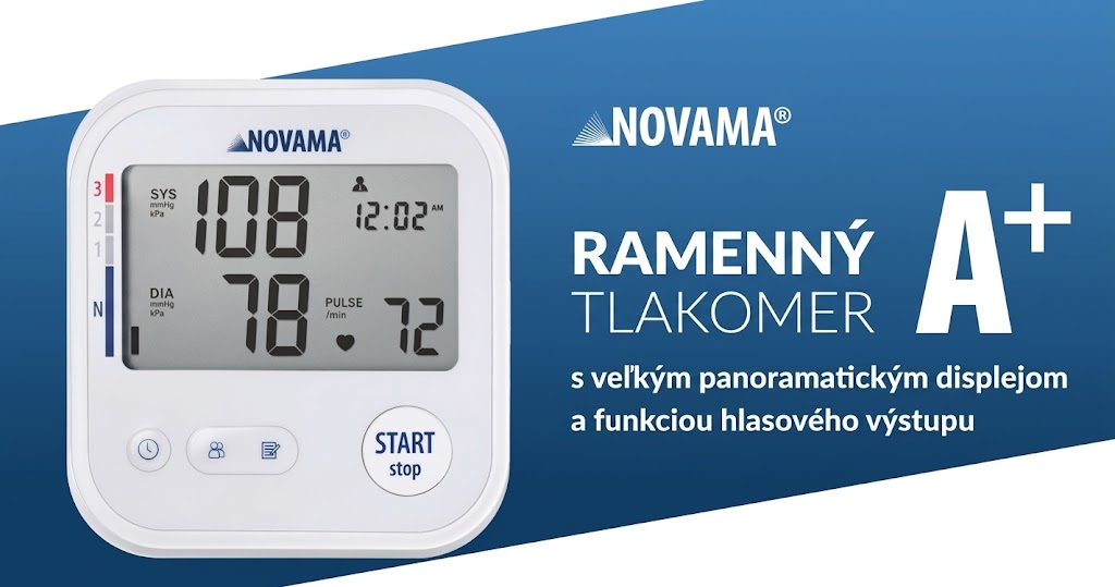 Automatický tlakomer so slovenskou hlasovou voľbou Novama A+